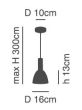 SE21-NM-4-NM2-MS2 ADEPT TUBE Nickel Matt Pendant Black Metal Shade+ HOMELIGHTING 77-8459
