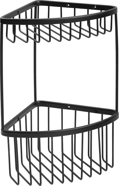 Σπογγοθήκη Γωνιακή Διπλή Μαύρο Bronze Art Σπογγοθήκες 16H8-MM-2