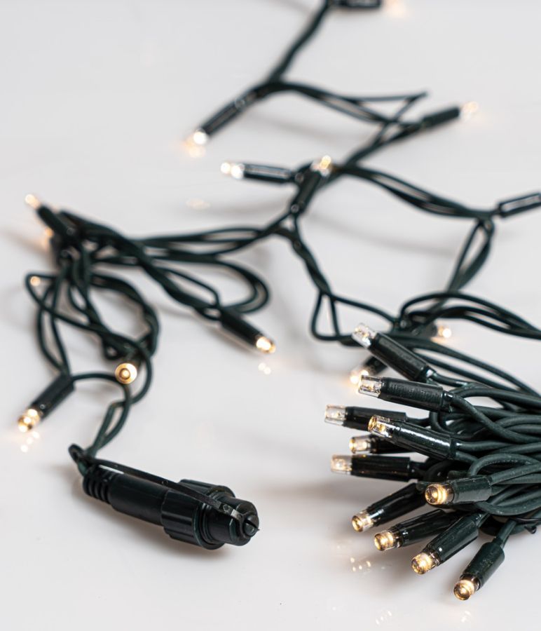 300Led Rubber Λαμπάκια Επεκτεινόμενα Με Πράσινο Καλώδιο/Θερμό Λαμπάκι ,Ip65 ,(5cm Απόσταση) 15 Μέτρα (Kelvin: 2.500 - 3,000) Lianos 80421