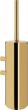 Πιγκάλ Επιτοίχιο W80xD100xH410mm Warm Gold Gloss PVD Verdi 0901553
