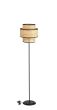 VIENNA FLOOR LAMP BLACK-RATTAN ΟΡΘΟΣΤ. 3-ΠΑΤΟ ΑΜΠΑΖΟΥΡ Heronia 31-1391