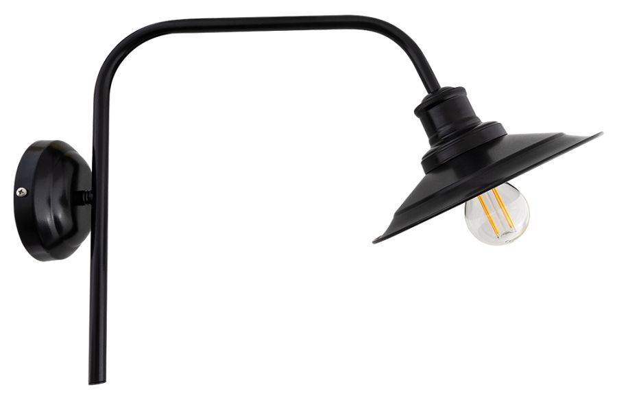 WLA 232 BK ΑΠΛΙΚΑ ΚΑΜΠΥΛΗ ΜΕΓΑΛΗ ΜΑΥΡΗ  1ΧΕ27 ARlight 0301167