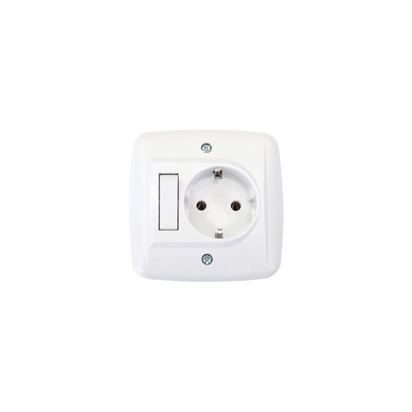 ΔΙΑΚΟΠΤΗΣ ΧΩΝΕΥΤΟΣ ΑΠΛΟΣ ME ΣΟΥΚΟ Eurolamp 147-12250