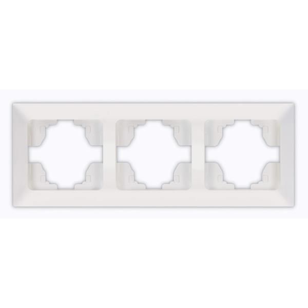 ΠΛΑΙΣΙΟ 3 ΘΕΣΕΩΝ ΛΕΥΚΟ ΟΡΙΖΟΝΤΙΟ Eurolamp 152-12022