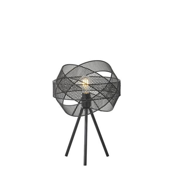 ΦΩΤΙΣΤΙΚΟ ΕΠΙΤΡΑΠΕΖΙΟ ΜΕΤΑΛΛΟ 1XE27 Max 15W Φ300X470mm ΜΑΥΡΟ ARTE ILLUMINA OGGI Eurolamp 144-46016