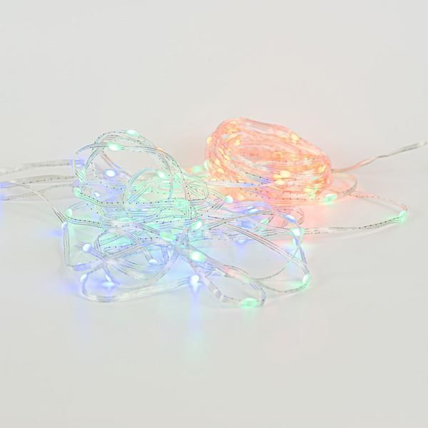 ΣΕΙΡΑ, 100 SMART MINI LED, USB, ΔΙΑΧΕΙΡΙΣΗ ΜΕΣΩ ΕΦΑΡΜΟΓΗΣ, ΤΗΛΕΧΕΙΡΙΣΤΗΡΙΟ, ΔΙΑΦΑΝΟ ΠΛΑΚΕ ΧΑΛΚΙΝΟ ΚΑΛΩΔΙΟ, RGB LED ΑΝΑ 10cm, ΠΡΟΕΚΤΑΣΗ ΠΑΡΟΧΗΣ 2m, IP20 Eurolamp 600-11783