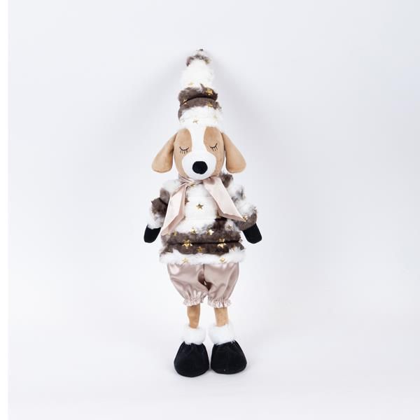 ΣΚΥΛΑΚΙ ΑΓΟΡΑΚΙ, ΜΕ ΚΑΦΕ ΡΟΥΧΑ, 53cm Eurolamp 600-46422