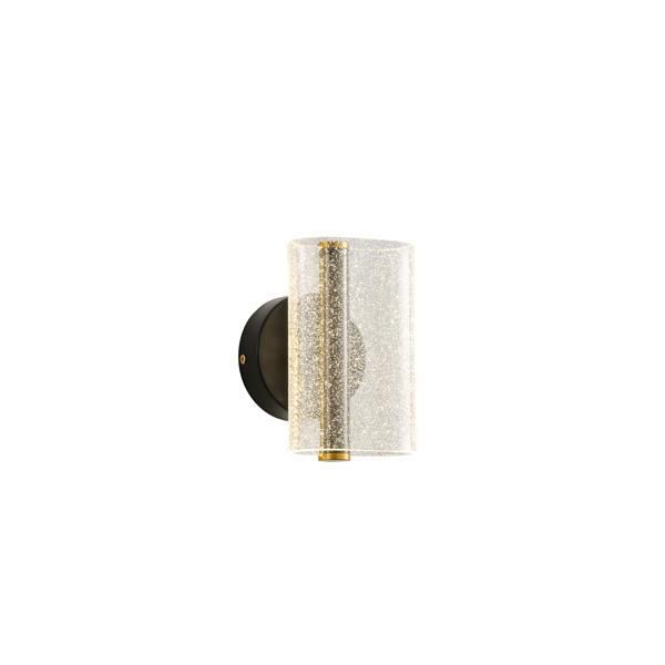 ΑΠΛΙΚΑ TOIXOY ΑΚΡΥΛΙΚΟ LED 8W 720Lm 3000K 105X175mm ΧΙΟΝΙ ΜΑΥΡO ARTE ILLUMINA SPARKY Eurolamp 144-58010