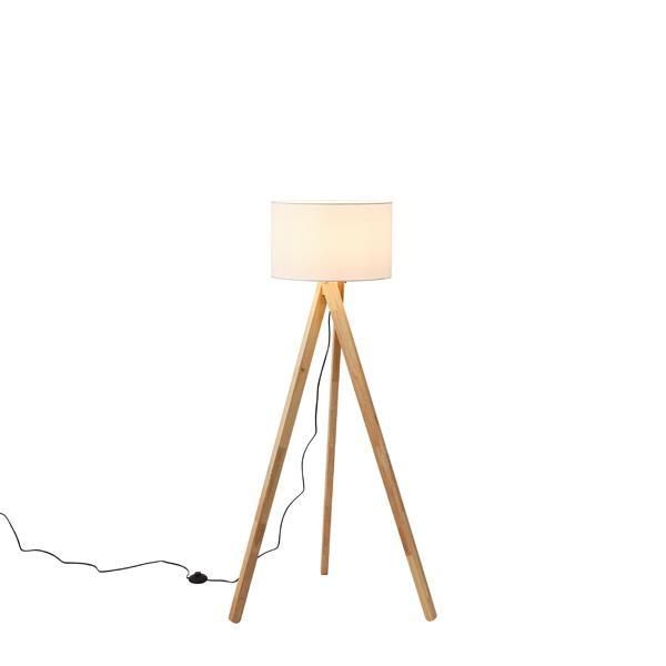ΦΩΤΙΣΤΙΚΟ ΕΠΙΔΑΠΕΔΙΟ ΞΥΛO 1XE27 Max 15W Φ450X1450mm ΛΕΥΚΟ ARTE ILLUMINA MADERA Eurolamp 144-33070