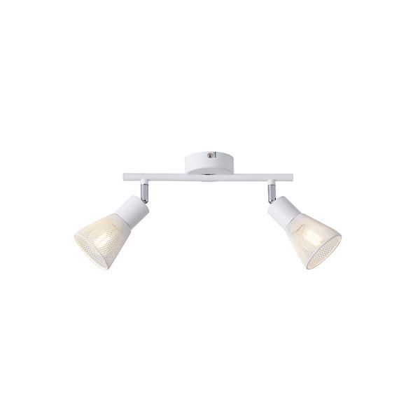 ΣΠΟΤ ΜΕ ΔΙΧΤΥ ΜΕΤΑΛΛΟ 2ΦΩΤΟ 2XE14 Max 8W 255X80X145mm ΛΕΥΚΟ ARTE ILLUMINA MESHY Eurolamp 145-25259