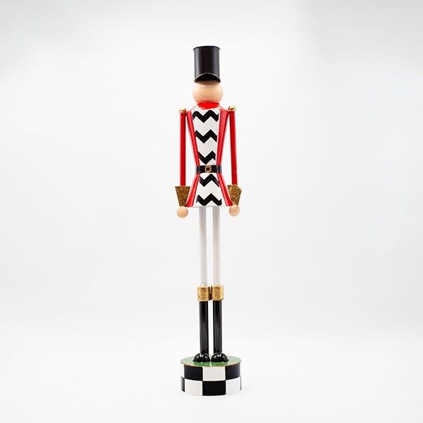 ΜΕΤΑΛΛΙΚΟΣ ΚΑΡΥΟΘΡΑΥΣΤΗΣ, ΜΑΥΡΟ ΚΑΡΟ ΜΕ ΚΟΚΚΙΝΟ, 90cm Eurolamp 600-47983