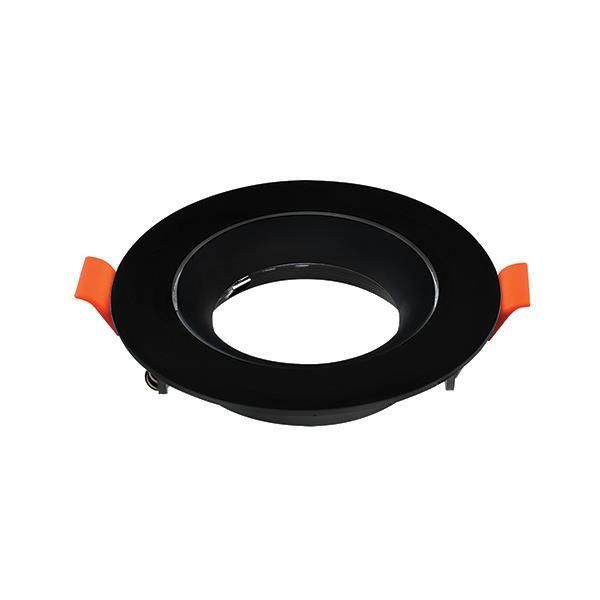 ΣΠΟΤ ΧΩΝΕΥΤΟ ΚΙΝΗΤΟ GU10 Φ92 IP20 ΜΑΥΡΟ REDO Eurolamp 147-52531