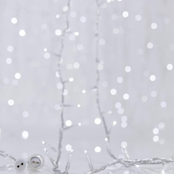 ΚΟΥΡΤΙΝΑ, 360 LED 3mm, 31V ΜΕΤΑΣΧΗΜΑΤΙΣΤΗ, 4 ΕΠΕΚΤΑΣΕΙΣ ΩΣ 3 ΣΕΤ, ΔΙΑΦΑΝΟ PVC ΚΑΛΩΔΙΟ, ΛΕΥΚΟ LED, (200 x 200cm, 20 LINES x 18 LED), ΠΡΟΕΚΤΑΣΗ ΠΑΡΟΧΗΣ 3m, ΙΡ44 Eurolamp 600-17140