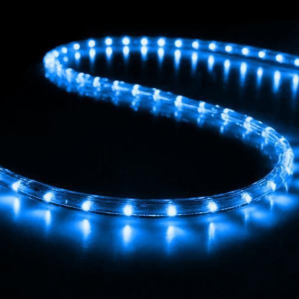 XMAS ΦΩΤΟΣΩΛΗΝΑΣ 24V LED 50m ΜΟΝΟΚΑΝΑΛΟΣ ΠΡΟΣΤΑΣΙΑ UV ΔΙΑΦΑΝΟΣ ΣΩΛΗΝΑΣ 13mm ΜΠΛΕ 36 LED/m ΚΟΠΗ/1mIP65 Eurolamp 600-22295