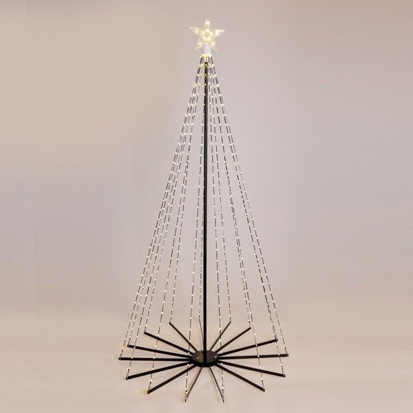 XMAS ΦΩΤΙΖΟΜΕΝΟ ΔΕΝΤΡΟ ΜΕ ΑΣΤΕΡΙ ΚΟΡΥΦΗ 180cm 31V ΜΕΤΑΣΧΗΜΑΤΙΣΤΗ ΑΝΑΔΙΠΛΟΥΜΕΝΗ ΒΑΣΗ 505 MINI ΓΑΛΑΚΤΕΡΑ LED ΜΑΥΡΟ ΠΛΑΚΕ ΧΑΛΚΙΝΟ ΚΑΛΩΔΙΟ ΘΕΡΜΟ ΛΕΥΚΟ LED ΠΑΡΟΧΗ 5m IP44 Eurolamp 600-22560