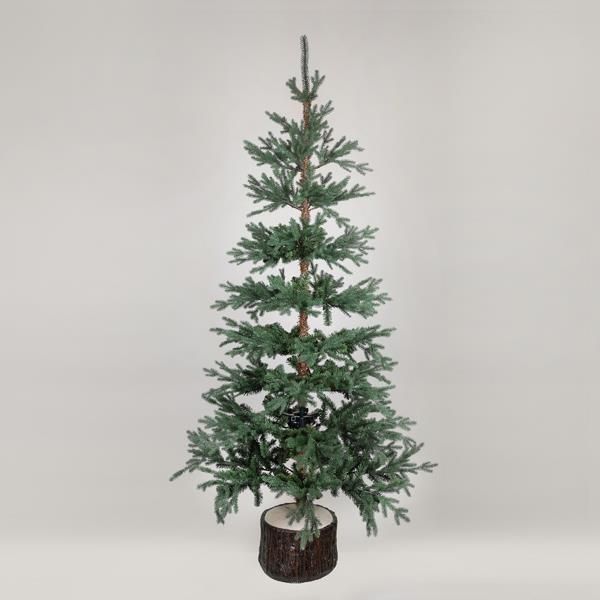 ΔΕΝΤΡΟ ΔΑΝΙΑ, PE KAI PVC, ΜΕ ΞΥΛΙΝΟ ΚΟΡΜΟ ΣΤΗ ΒΑΣΗ, 180cm Eurolamp 600-30642