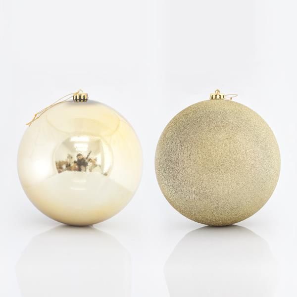 ΜΠΑΛΑ ΠΛΑΣΤΙΚΗ, ΧΡΥΣΗ, ΣΕΤ 2ΤΜΧ, 20cm Eurolamp 600-42595