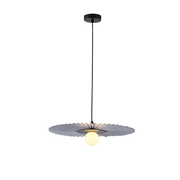 ΦΩΤΙΣΤΙΚΟ ΚΡΕΜΑΣΤΟ ΜΕΤΑΛΛΟ-ΥΦΑΣΜΑ 1XG9 MAX 10W Φ480mm ΓΚΡΙ ARTE ILLUMINA PIRUETTE Eurolamp 144-28513