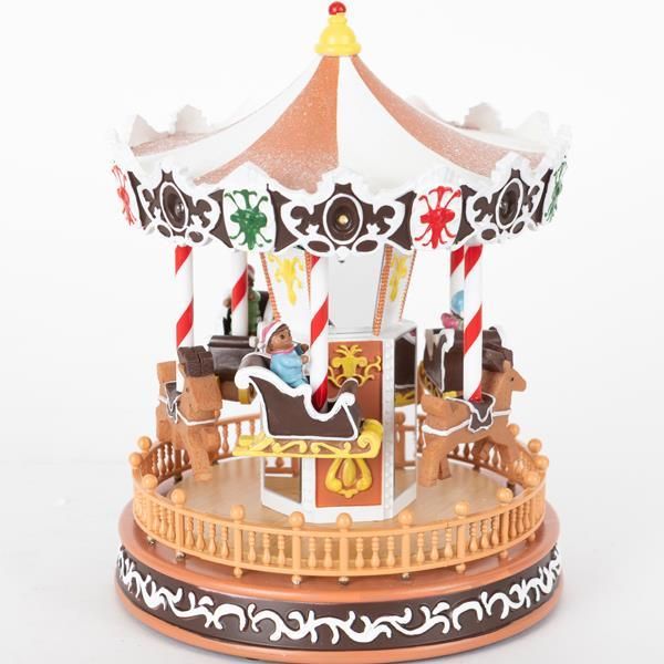 ΚΑΡΟΥΖΕΛ ΜΕ ΖΩΑΚΙΑ, CANDY, ΜΕ ΜΕΤΑΣΧΗΜΑΤΙΣΤΗ, ΜΕ ΜΟΥΣΙΚΗ ΚΑΙ ΚΙΝΗΣΗ, 18.5x18.5x23cm Eurolamp 600-46322