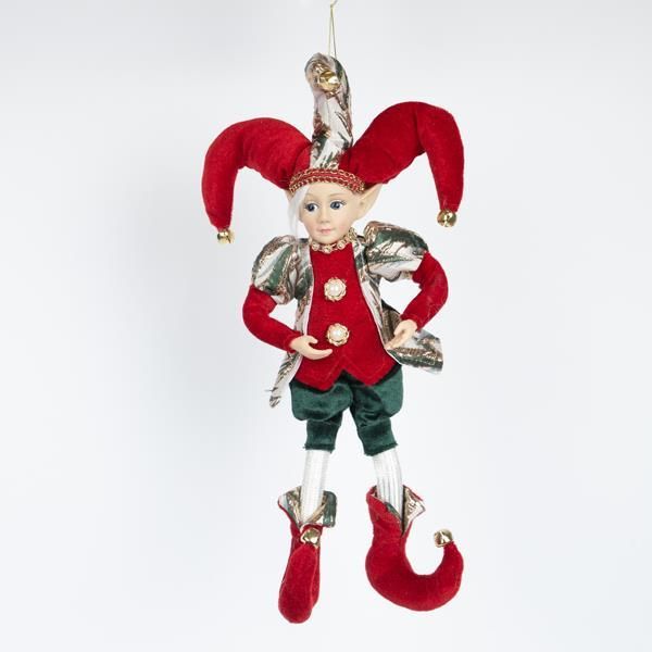 ΑΡΛΕΚΙΝΟΣ ΜΕ ΚΟΚΚΙΝΑ ΡΟΥΧΑ, 40.6cm Eurolamp 600-46478