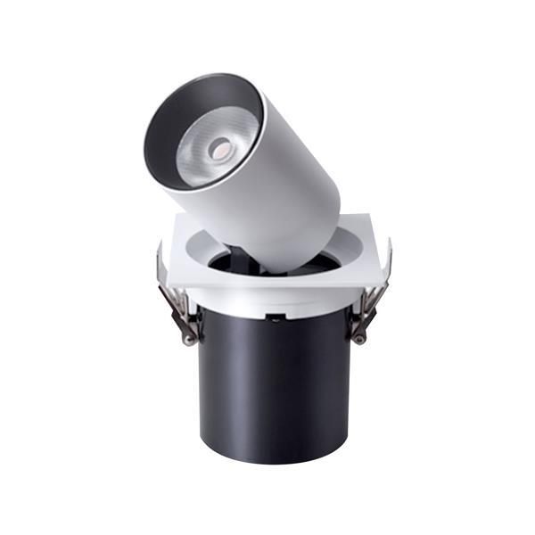 ΣΠΟΤ ΧΩΝΕΥΤΟ ΚΙΝΗΤΗ ΒΑΣΗ 12W 3000Κ Φ110 ΛΕΥΚΟ PRO Eurolamp 145-65021