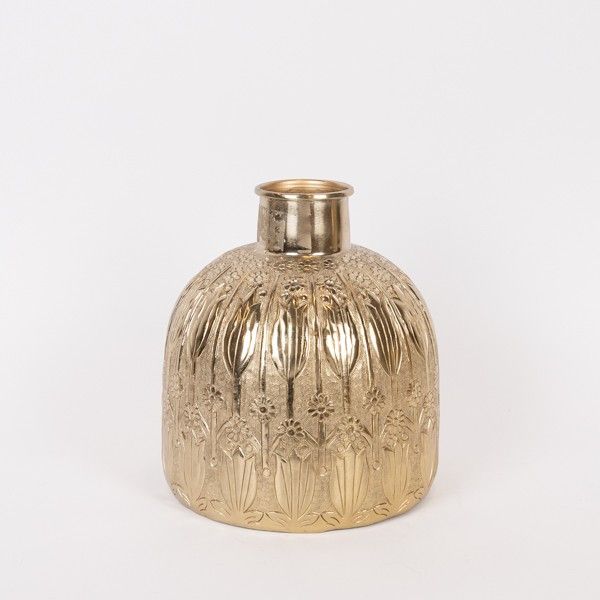 ΒΑΖΟ ΜΕΤΑΛΛΙΚΟ ΧΡΥΣΟ 9x24x28cm Eurolamp 819-01104