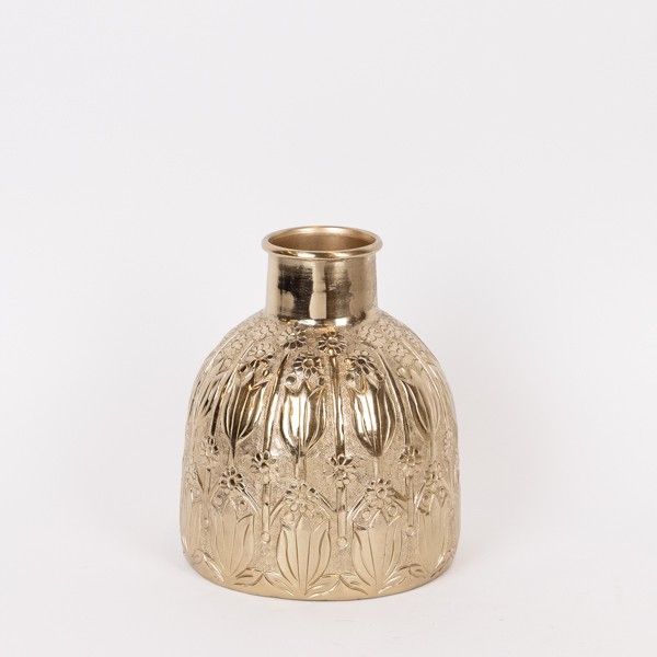 ΒΑΖΟ ΜΕΤΑΛΛΙΚΟ ΧΡΥΣΟ 9x20x24.5cm Eurolamp 819-01105