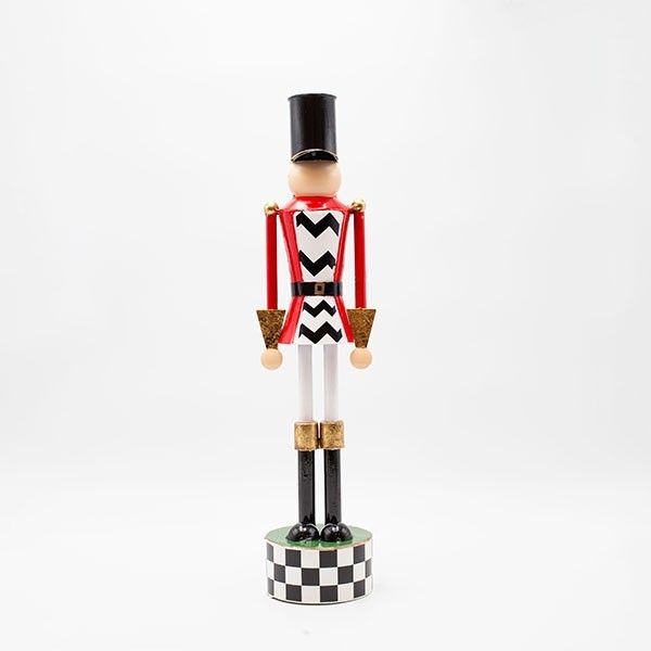 ΜΕΤΑΛΛΙΚΟΣ ΚΑΡΥΟΘΡΑΥΣΤΗΣ, ΜΑΥΡΟ ΚΑΡΟ ΜΕ ΚΟΚΚΙΝΟ, 46cm Eurolamp 600-47985