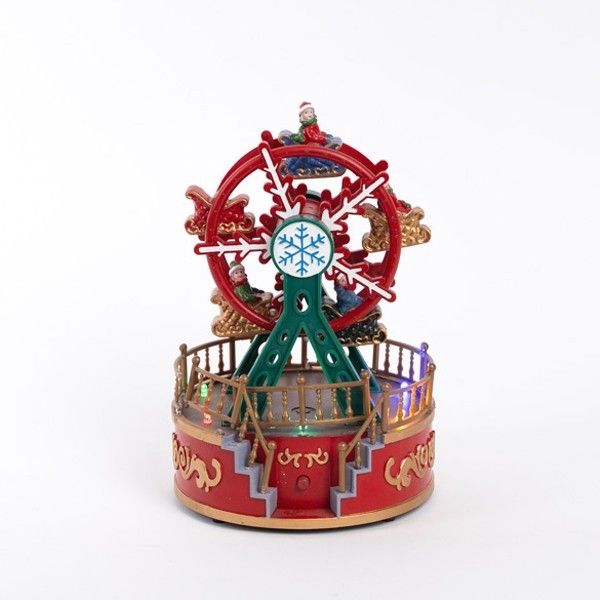 ΡΟΔΑ ΛΟΥΝΑ ΠΑΡΚ, ΜΕ ΧΙΟΝΟΝΙΦΑΔΑ, ΜΕ ΦΩΣ, ΜΟΥΣΙΚΗ ΚΑΙ ΚΙΝΗΣΗ, ΜΠΑΤΑΡΙΑΣ, 13x13x18.5cm Eurolamp 600-47714