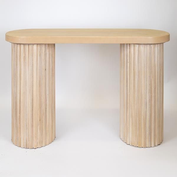 ΚΟΝΣΟΛΑ ΞΥΛΙΝΗ NATURAL 119x40x80.5cm Eurolamp 750-25023