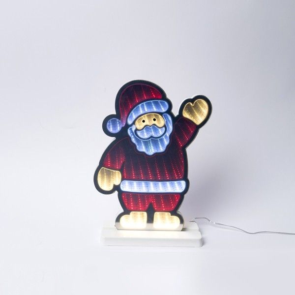 ΑΓΙΟΣ ΒΑΣΙΛΗΣ 22x5,5x30cm, ΔΙΑΚΟΣΜΗΤΙΚΟ ΣΧΕΔΙΟ ΚΑΘΡΕΦΤΗΣ ΜΕ LED ΤΑΙΝΙΑ, ΜΕΤΑΣΧΗΜΑΤΙΣΤΗ, 138 LED, ΠΟΛΥΧΡΩΜΟ LED, ΠΡΟΕΚΤΑΣΗ ΠΑΡΟΧΗΣ 3m, IP20 Eurolamp 600-48020