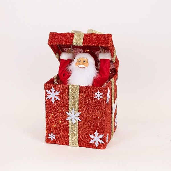 ΔΩΡΑΚΙ ΜΗΧΑΝΙΚΟ ΜΕ ΑΝΟΙΓΟΜΕΝΟ ΚΑΠΑΚΙ ΑΦΗΣ, ΜΟΥΣΙΚΗ, ΚΙΝΗΣΗ ΚΑΙ ΦΩΣ, ΚΟΚΚΙΝΟ, ΜΠΑΤΑΡΙΑΣ, 25x25cm Eurolamp 600-47437