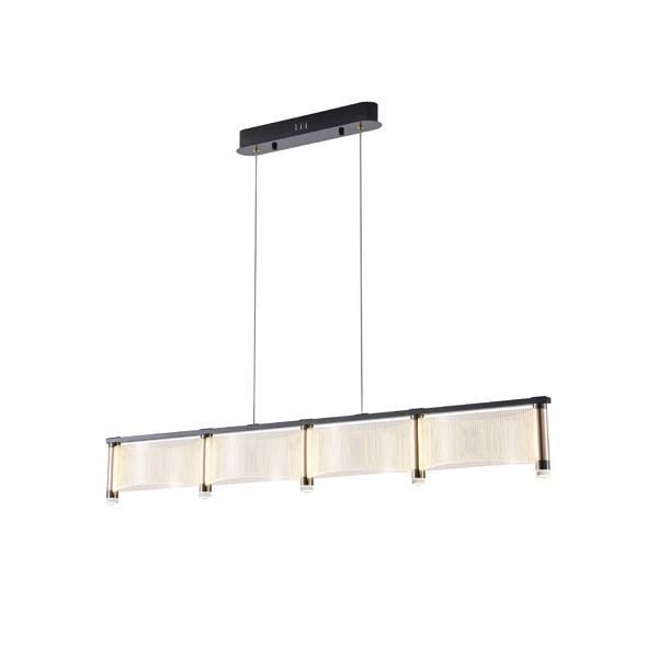ΦΩΤΙΣΤΙΚΟ ΚΡΕΜΑΣΤΟ ΑΚΡΥΛΙΚΟ LED 60W 5400Lm 3000K 1200X270X175mm Γαλλικό Χρυσό ARTE ILLUMINA RAVENA Eurolamp 144-15048