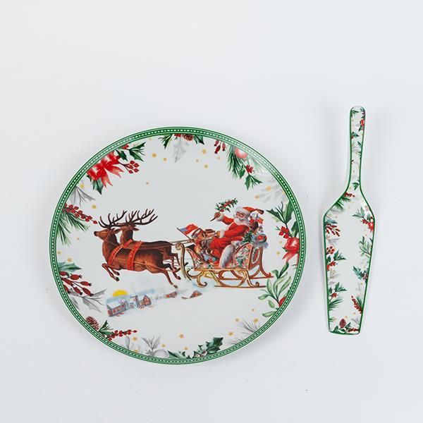 ΠΙΑΤΕΛΑ ΜΕ ΣΠΑΤΟΥΛΑ, ΧΡΙΣΤΟΥΓΕΝΝΙΑΤΙΚΗ ΠΑΡΑΣΤΑΣΗ, 27cm Eurolamp 600-46499