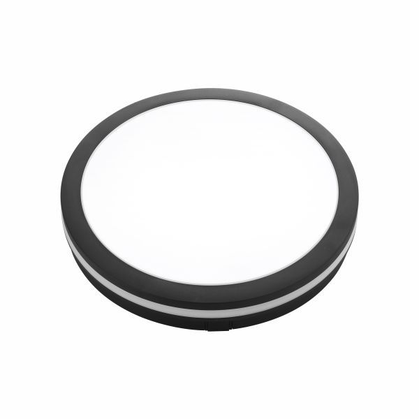 ΠΛΑΦΟΝΙΕΡΑ ΟΡΟΦΗΣ LED 24W CCT ΜΑΥΡΗ ΣΤΡΟΓΓΥΛΗ ΣΤΕΓΑΝΗ Spotlight 4026