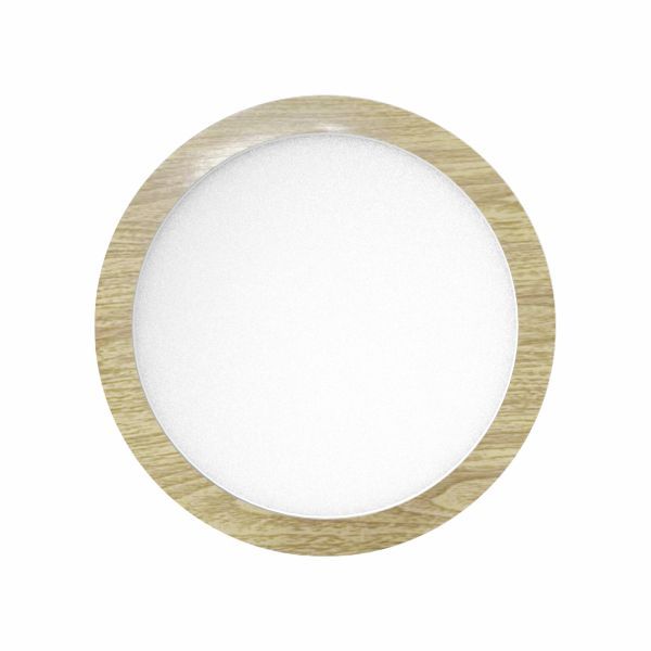 ΧΩΝΕΥΤΟ ΛΕΠΤΟ LED ΟΡΟΦΗΣ 18W CCT ΞΥΛΟ Spotlight 6049