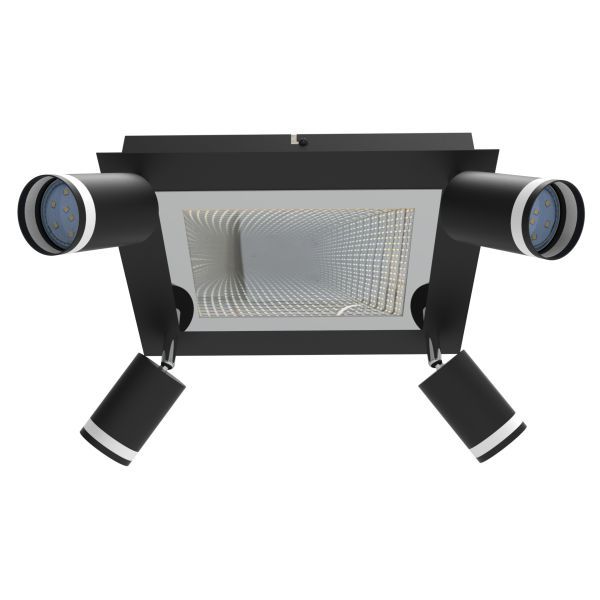 ΠΛΑΦΟΝΙΕΡΑ 9W 3000K+GU10 ΜΑΥΡΟ Spotlight 6997