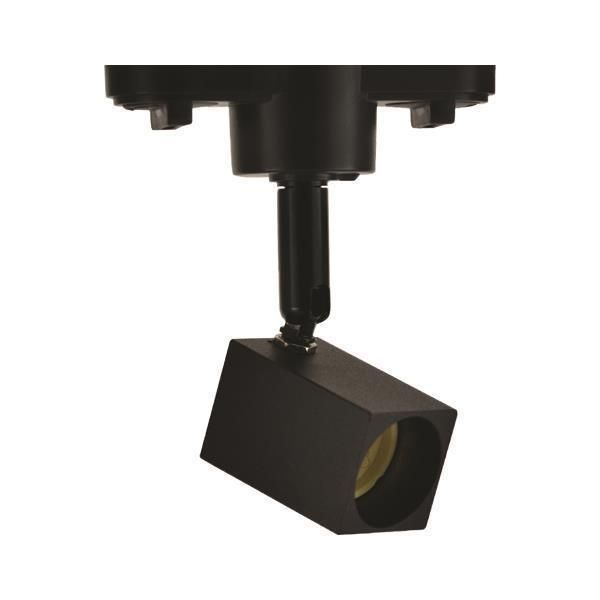 ΣΠΟΤ ΡΑΓΑΣ 2 ΓΡΑΜΜΩΝ GU10 30x30mm 4cm ΣΤΥΛΟΣ ΜΑΥΡΟ Eurolamp 145-59081