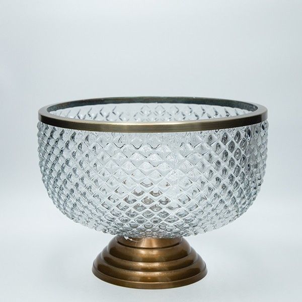 ΜΠΩΛ ΓΥΑΛΙΝΟ ΧΡΥΣΟ 22x28cm Eurolamp 819-01290