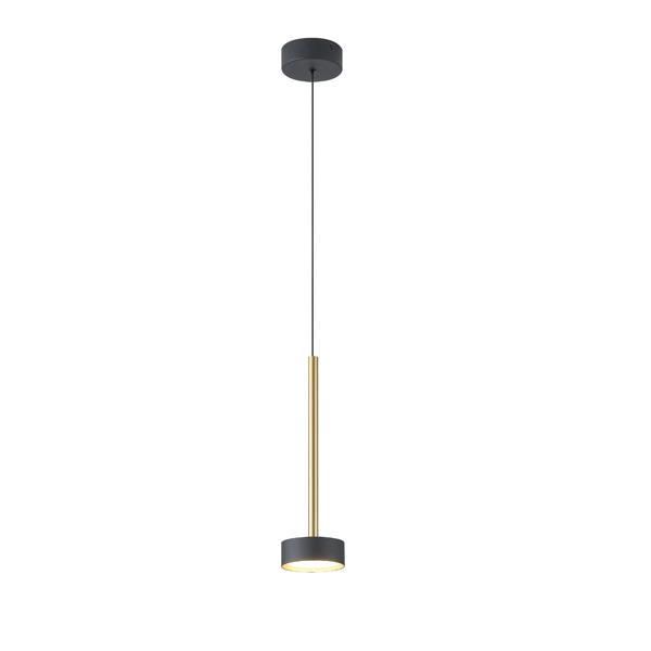 ΦΩΤΙΣΤΙΚΟ ΚΡΕΜΑΣΤΟ ΜΟΝΟΦΩΤΟ 10W 600Lm 3000K 10X10XH150 ΜΑΥΡΟ-ΧΡΥΣΟ ARTE ILLUMINA ISOLA Eurolamp 144-18159