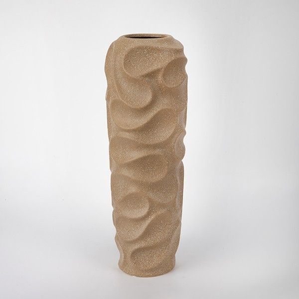 ΒΑΖΟ ΠΟΡΣΕΛΑΝΙΝΟ ΜΠΕΖ  15x15x44cm Eurolamp 819-01640