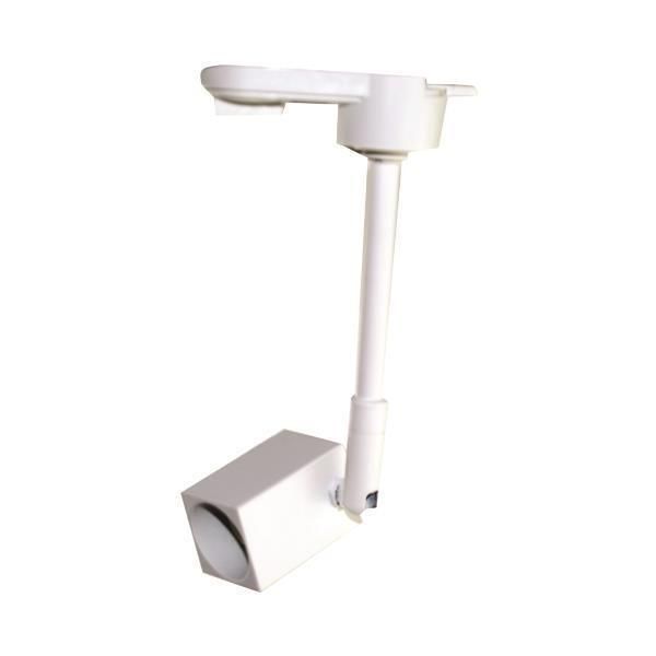 ΣΠΟΤ ΡΑΓΑΣ 2 ΓΡΑΜΜΩΝ GU10 30x30mm 12cm ΣΤΥΛΟΣ ΛΕΥΚΟ Eurolamp 145-59072