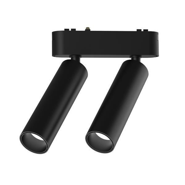 ΣΠΟΤ ΜΑΓΝΗΤΙΚΗΣ ΡΑΓΑΣ ULTRA SLIM ΜΑΥΡΟ 2x7W 3CCT Eurolamp 145-59507
