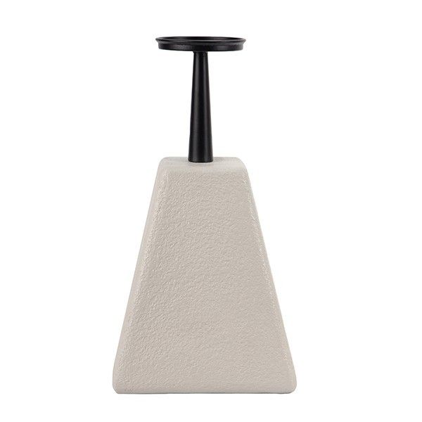 ΚΗΡΟΠΗΓΙΟ MDF - ΜΕΤΑΛΛΙΚΟ ΛΕΥΚΟ - ΜΑΥΡΟ 20x20x33cm Eurolamp 819-01529
