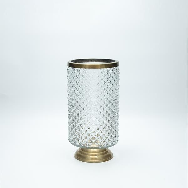 ΒΑΖΟ ΓΥΑΛΙΝΟ ΧΡΥΣΟ 13.5x21.5cm Eurolamp 819-01289