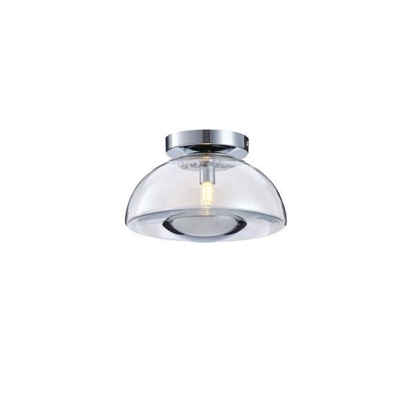 ΠΛΑΦΟΝΙΕΡΑ ΓΥΑΛΙΝΗ G9 MAX 7W 230X230X150mm ΑΣΗΜΙ ARTE ILLUMINA CLEAR Eurolamp 144-28523