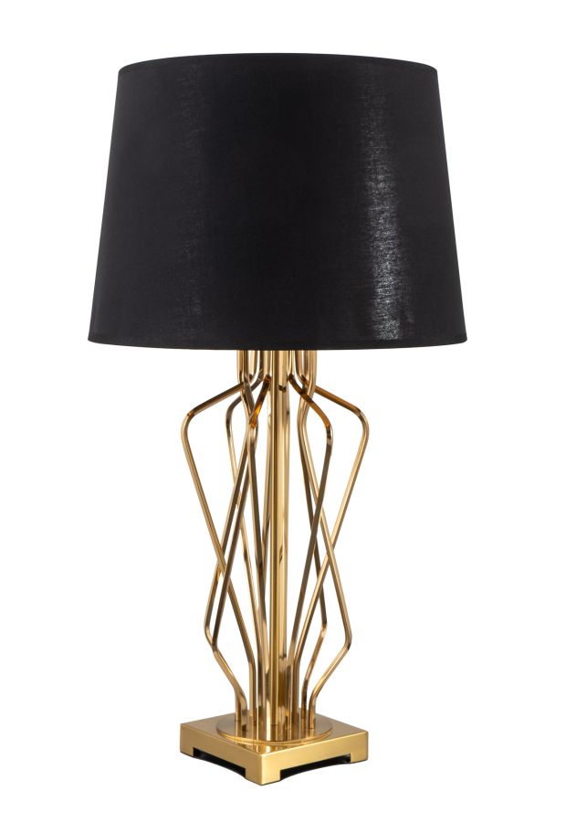 TLC 8806 GDM ΕΠΙΤΡΑΠΕΖΙΑ ΛΑΜΠΑ ΣΧ. ΓΡΑΜΜΙΚΟ ΑΜΠΑΖΟΥΡ ΜΑΥΡΟ ΕΣΩΤΕΡΙΚΑ ΧΡΥΣΟ 1ΧΕ27 ARlight 0204060