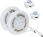 LED SMD BED STRIP KIT 2X1.2M IP65 4000K WITH 2 SENSORS & 12V DC PLUG DRIVER ACA SLIPO2