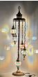 ORIENTAL 5/L FLOOR LAMP ΔΑΠΕΔΟΥ ΒΙΤΡΩ  BRONZE-ΠΟΛΥΧΡΩΜΟ ΓΥΑΛΙ Heronia 02-0494