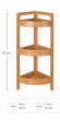 Γωνιακή Ραφιέρα Μπάνιου με 3 Ράφια από Bamboo natural MRShome DF-0056000